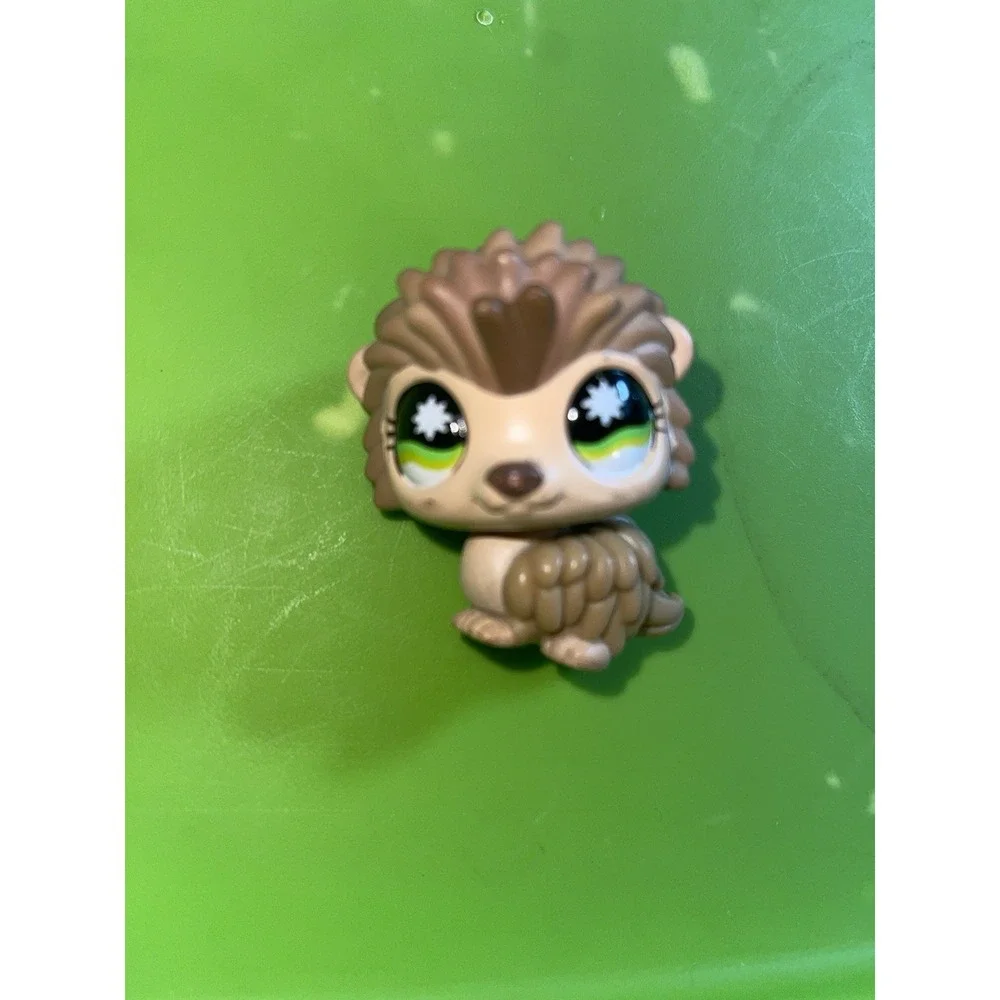 Authentic Littlest Pet Shop LPS Hedgehog Porcupine #485 w/ Green Eyes